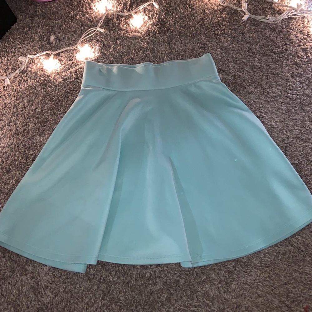 Blue skater skirt